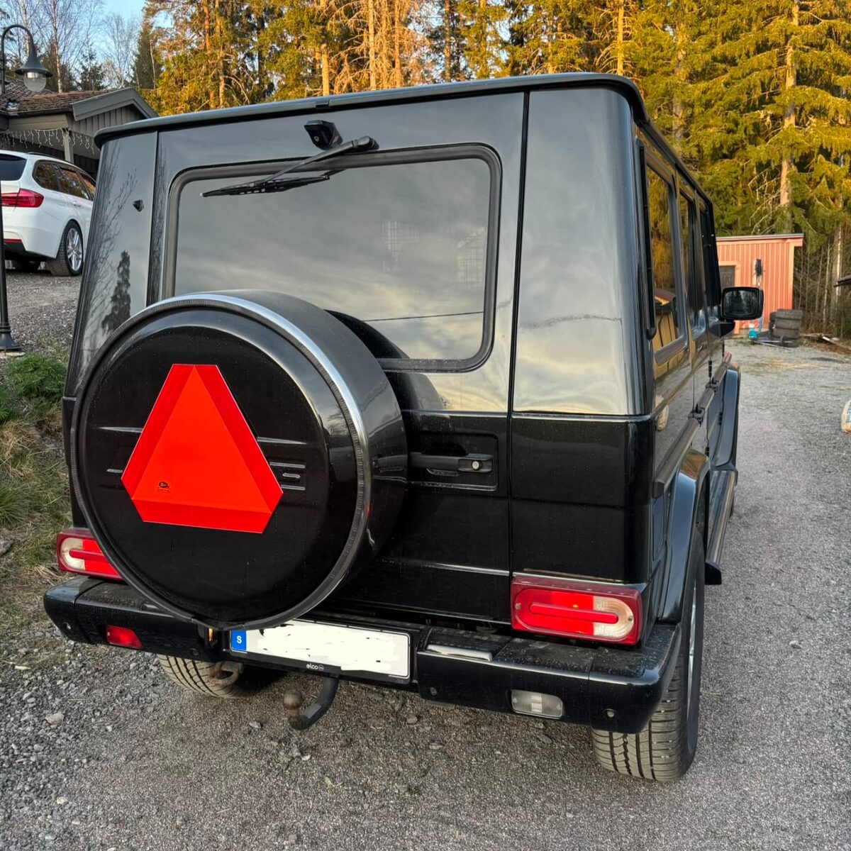 Mercedes G-klass ombyggd till A-traktor bakifrån